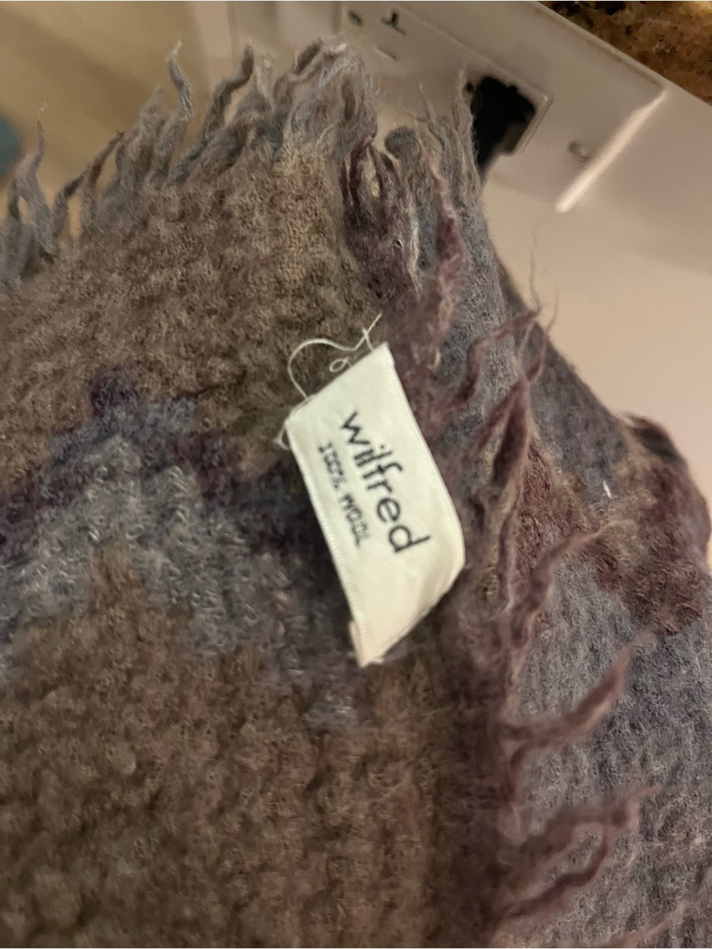 Aritzia wool blanket scarf